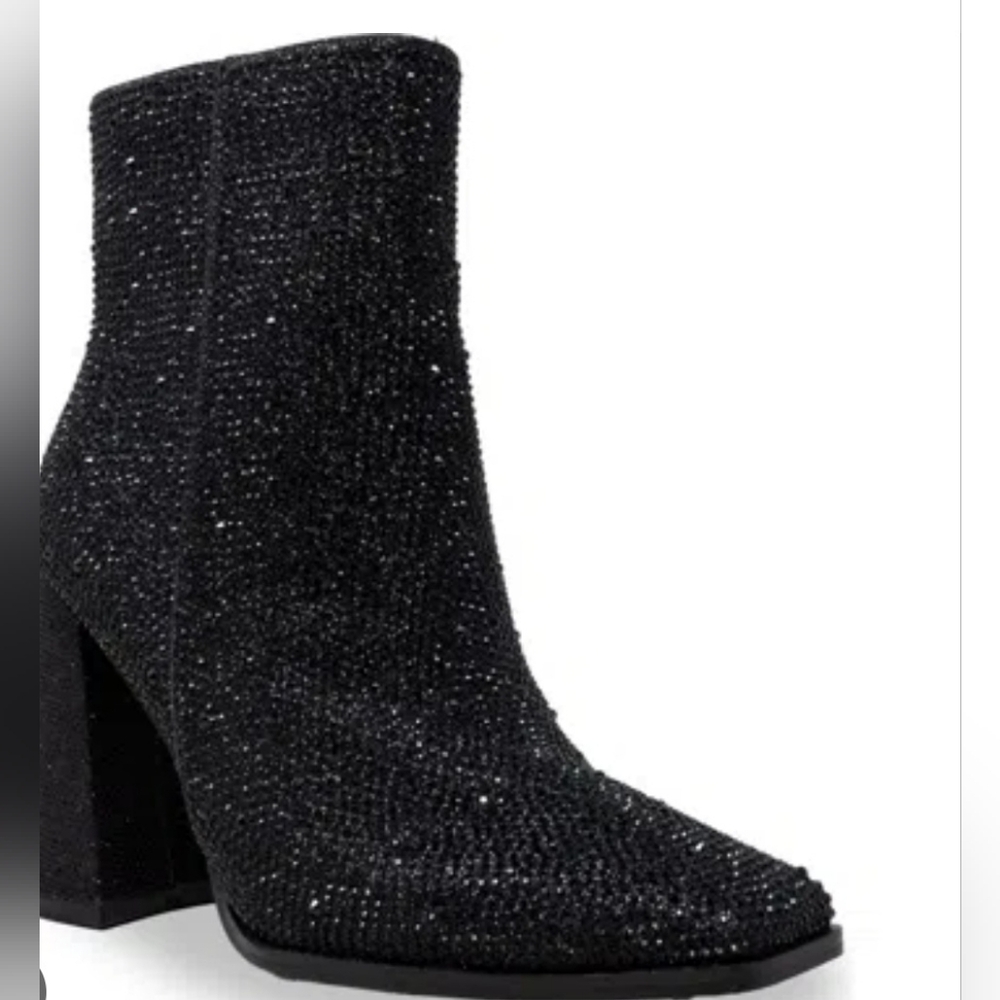 Size 5.5 - New Chase & Chloe Rhinestone Block Heel